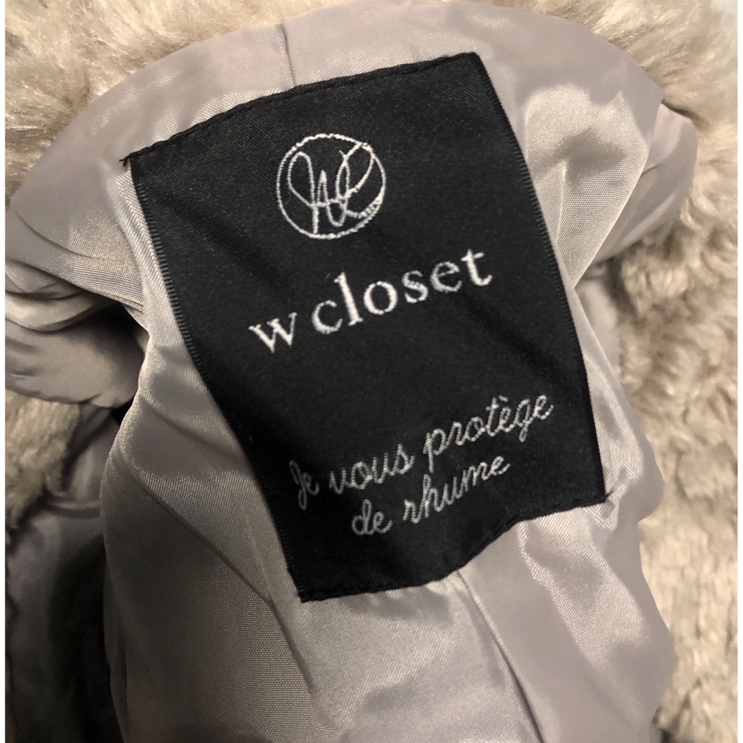 w closet(ダブルクローゼット)のWcloset フェイクファーコート　ダッフルコート レディースのジャケット/アウター(ダッフルコート)の商品写真