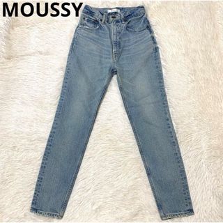 マウジー(moussy)の【美品】MOUSSY MVS SKINNY ハイウエスト デニムパンツ(スキニーパンツ)