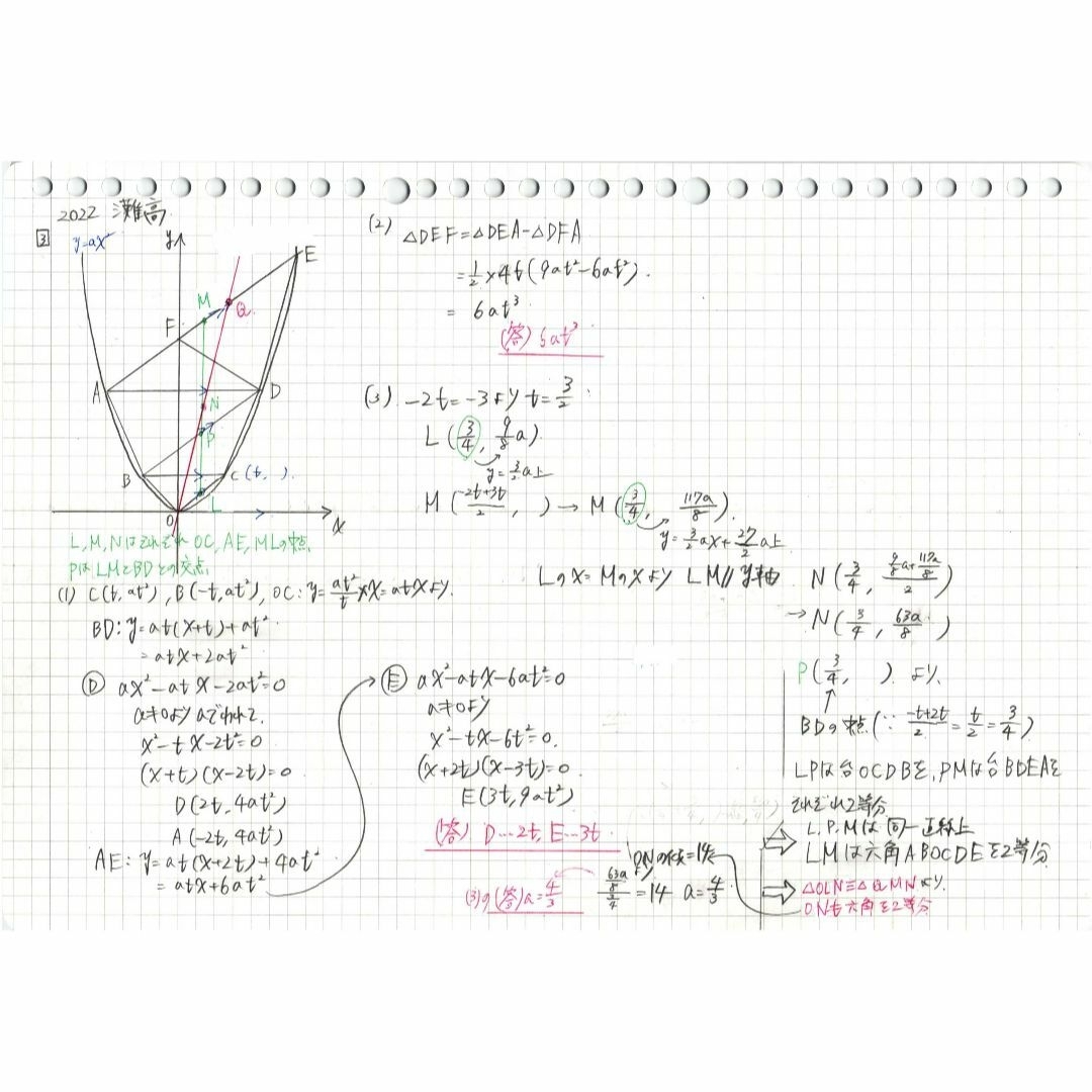 今だけ割引 塾講師オリジナル数学解説 開成 高校入試過去問解説 2016～23