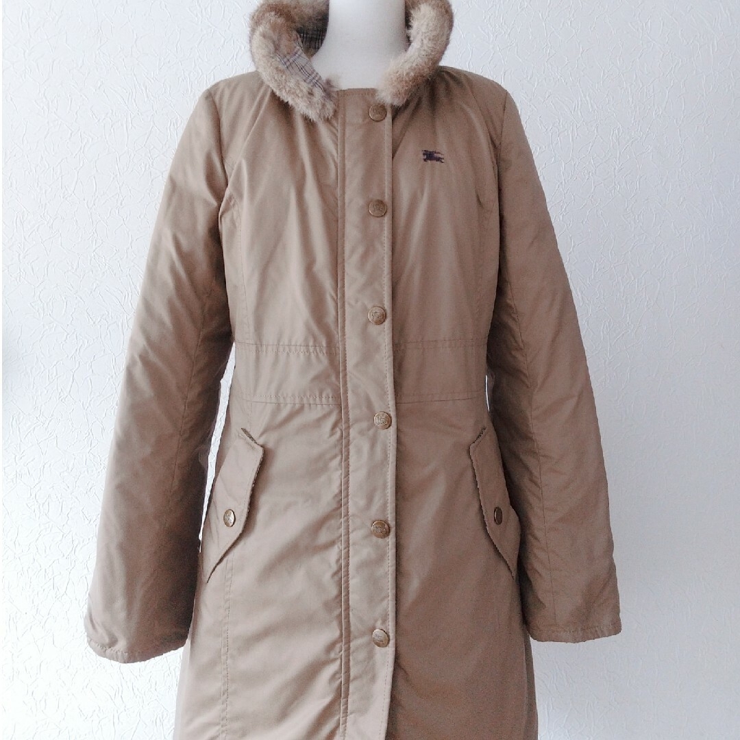 BURBERRY - BURBERRY BLUE LABELリバーシブル ダウンコート ノバ