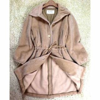 マックスマーラ(Max Mara)の《大人気極美品》MaxMara　マックスマーラ アルパカ混コート 白タグ(ロングコート)