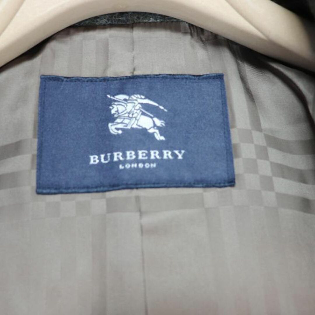 BURBERRY(バーバリー)の《美品》バーバリーロンドン アルパカ混ダブルロングコート 裏地シャドウホース総柄 レディースのジャケット/アウター(ロングコート)の商品写真