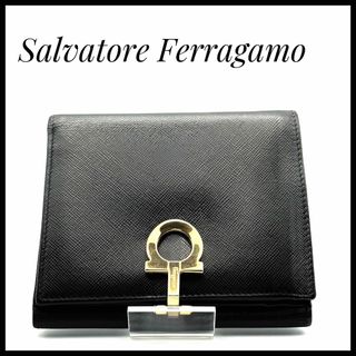 サルヴァトーレフェラガモ(Salvatore Ferragamo)の折財布　　財布　サルヴァトーレフェラガモ　ガンチーニ レディースブラック(財布)