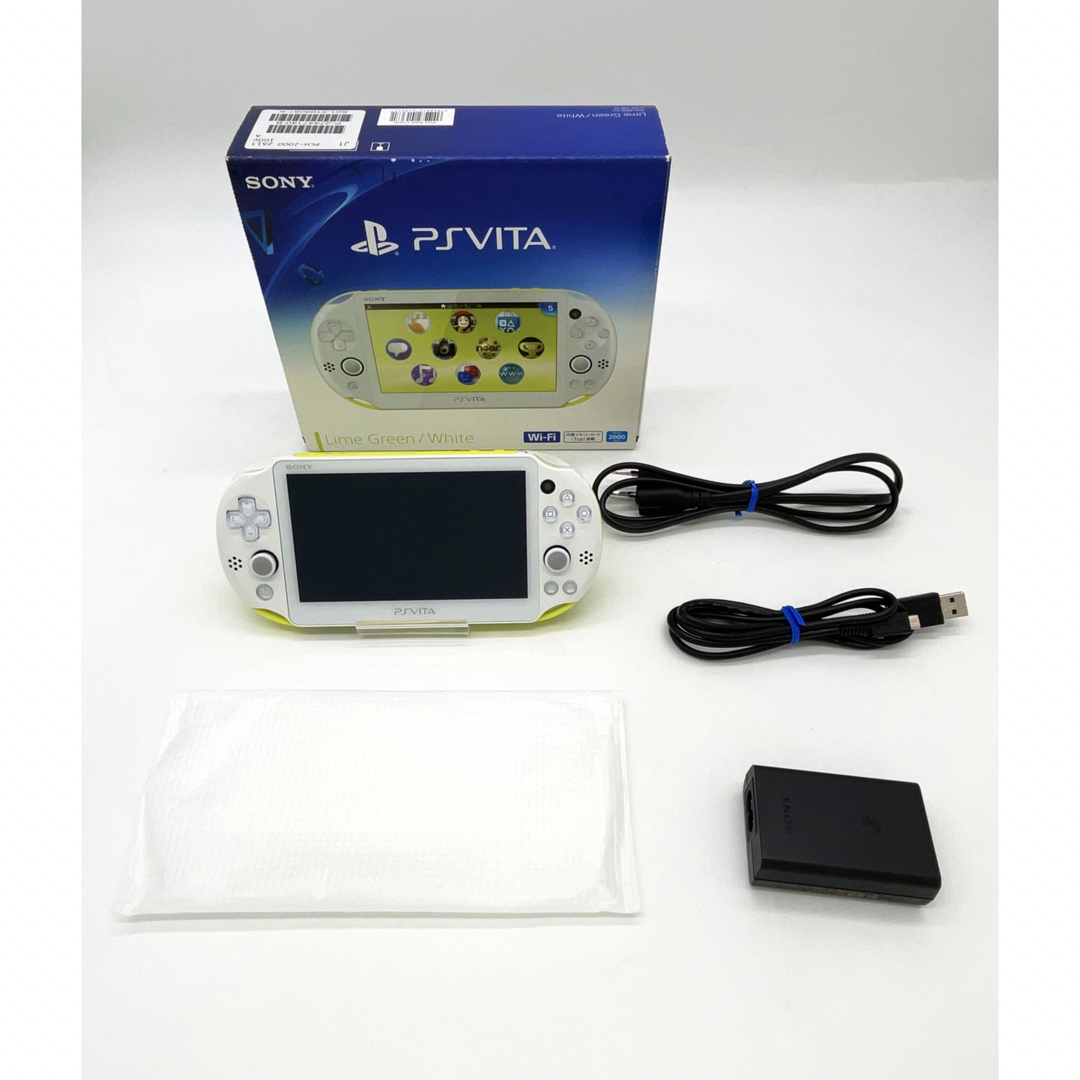 ゲームソフト/ゲーム機本体PlayStation Vita  ライムグリーンホワイト (2000)【極美品