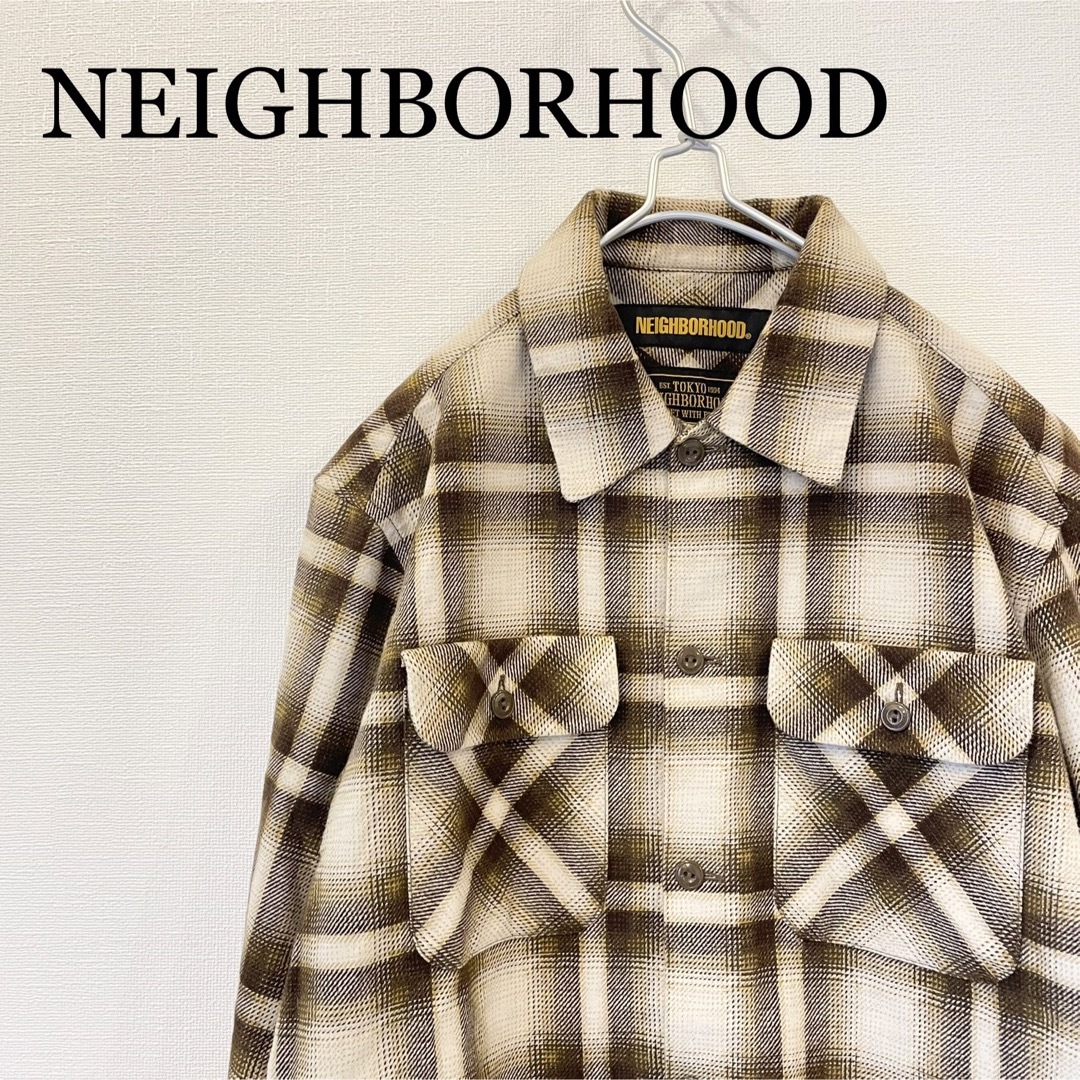 NEIGHBORHOOD - NEIGHBORHOOD ネイバーフッド チェックシャツ オンブレ ...