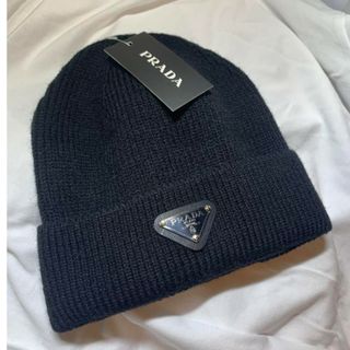 プラダ(PRADA)の新品 PRADA ニット帽 タグ付き(ニット帽/ビーニー)