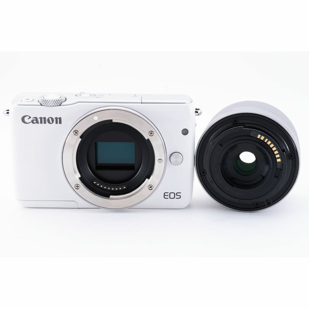 ★新品未使用品★ 新品EOS M10レンズキットホワイト