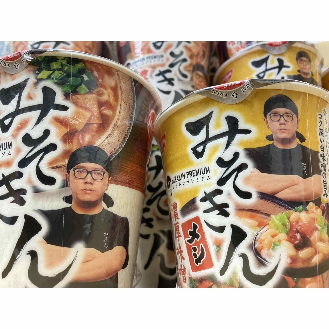日清食品 - HIKAKIN みそきん 濃厚味噌ラーメン15 みそきんメシ12 計27