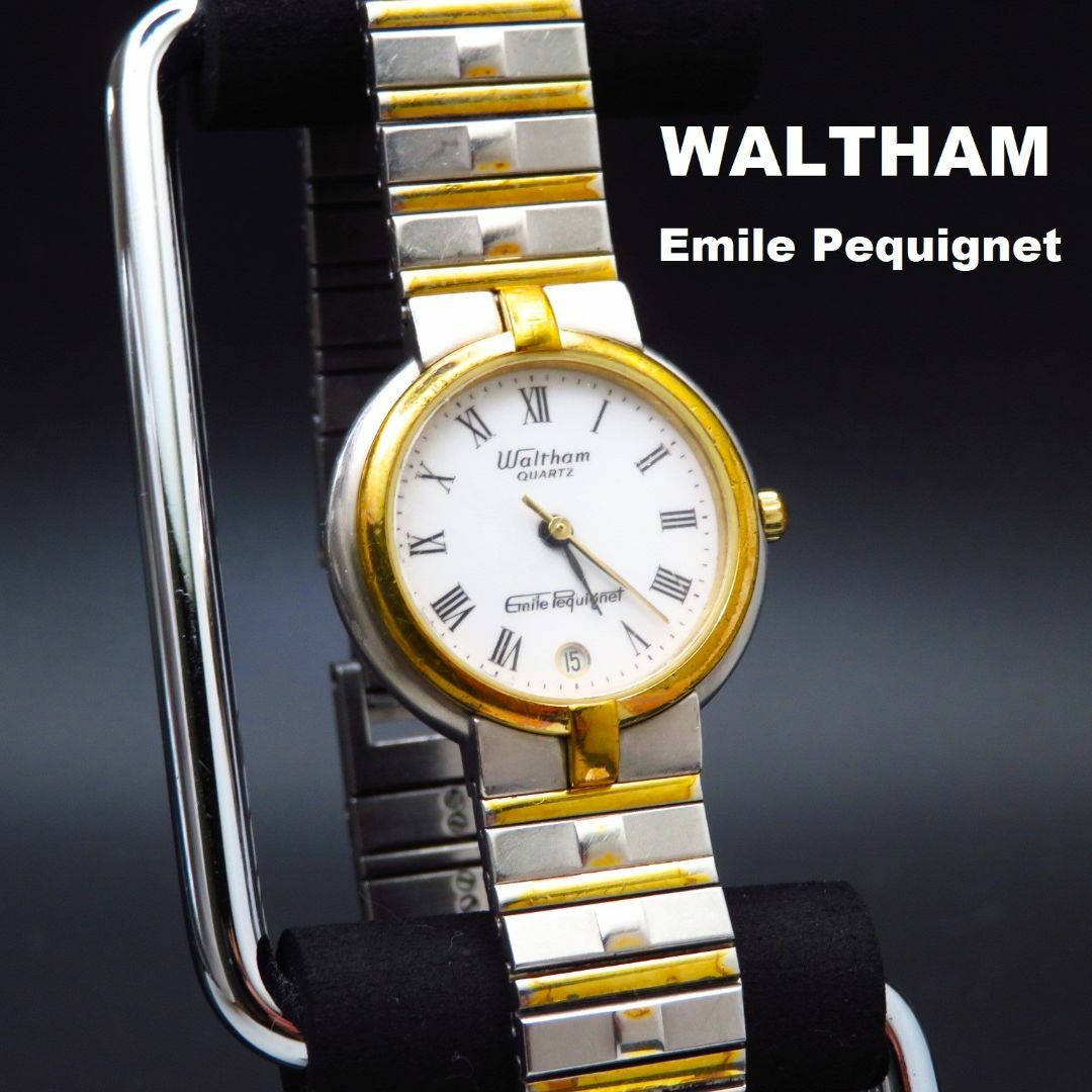 Waltham(ウォルサム)のWALTHAM Emile Pequignet 腕時計 ローマン デイト レディースのファッション小物(腕時計)の商品写真