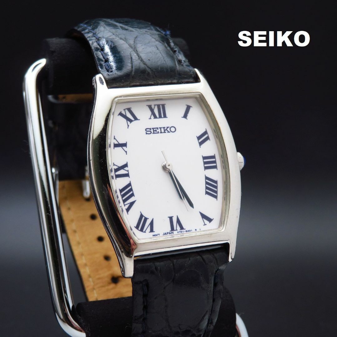 SEIKO(セイコー)のSEIKO 腕時計 ローマン レクタンギュラー ブルーパーツ メンズの時計(腕時計(アナログ))の商品写真