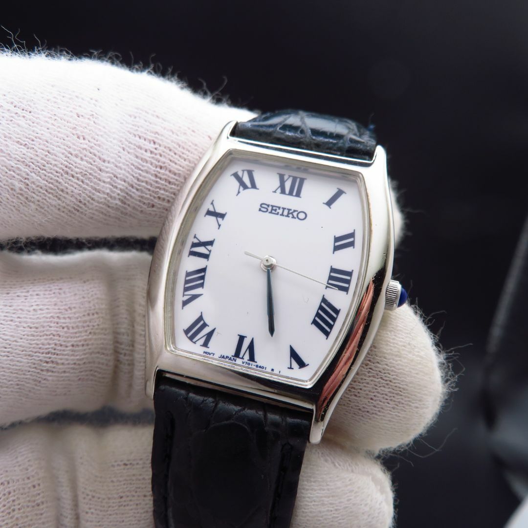 SEIKO(セイコー)のSEIKO 腕時計 ローマン レクタンギュラー ブルーパーツ メンズの時計(腕時計(アナログ))の商品写真