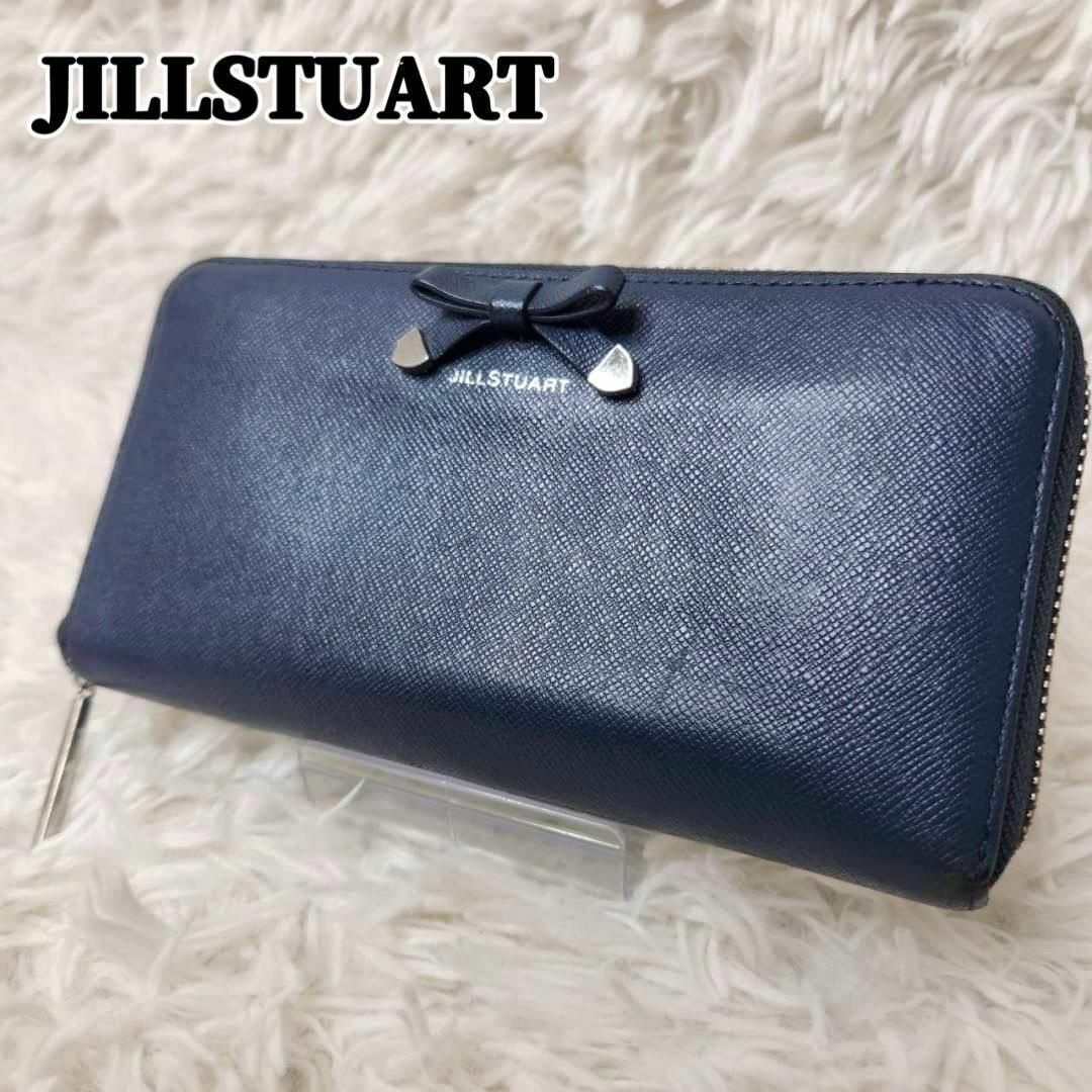JILLSTUART(ジルスチュアート)のJILLSTUART 長財布 サフィアーノレザー リボン ラウンドファスナー レディースのファッション小物(財布)の商品写真