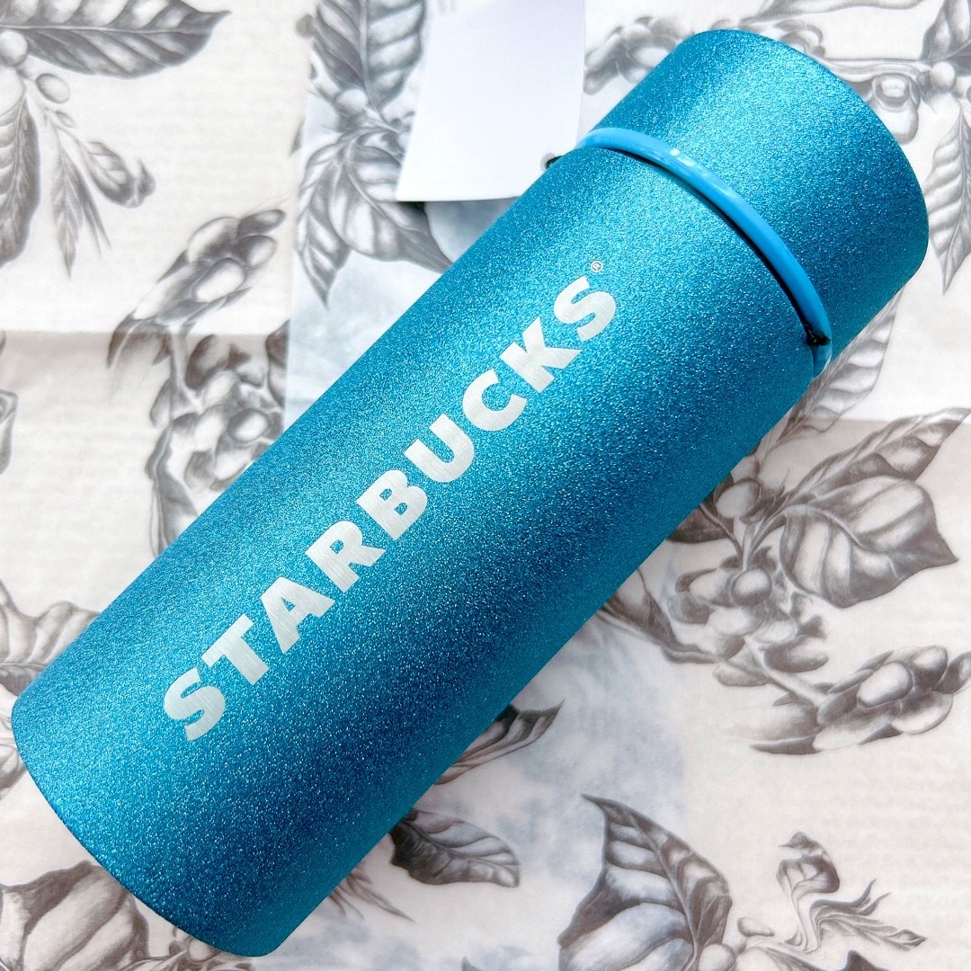 Starbucks Coffee(スターバックスコーヒー)のスターバックス ステンレスボトル グリッターブルー インテリア/住まい/日用品のキッチン/食器(タンブラー)の商品写真