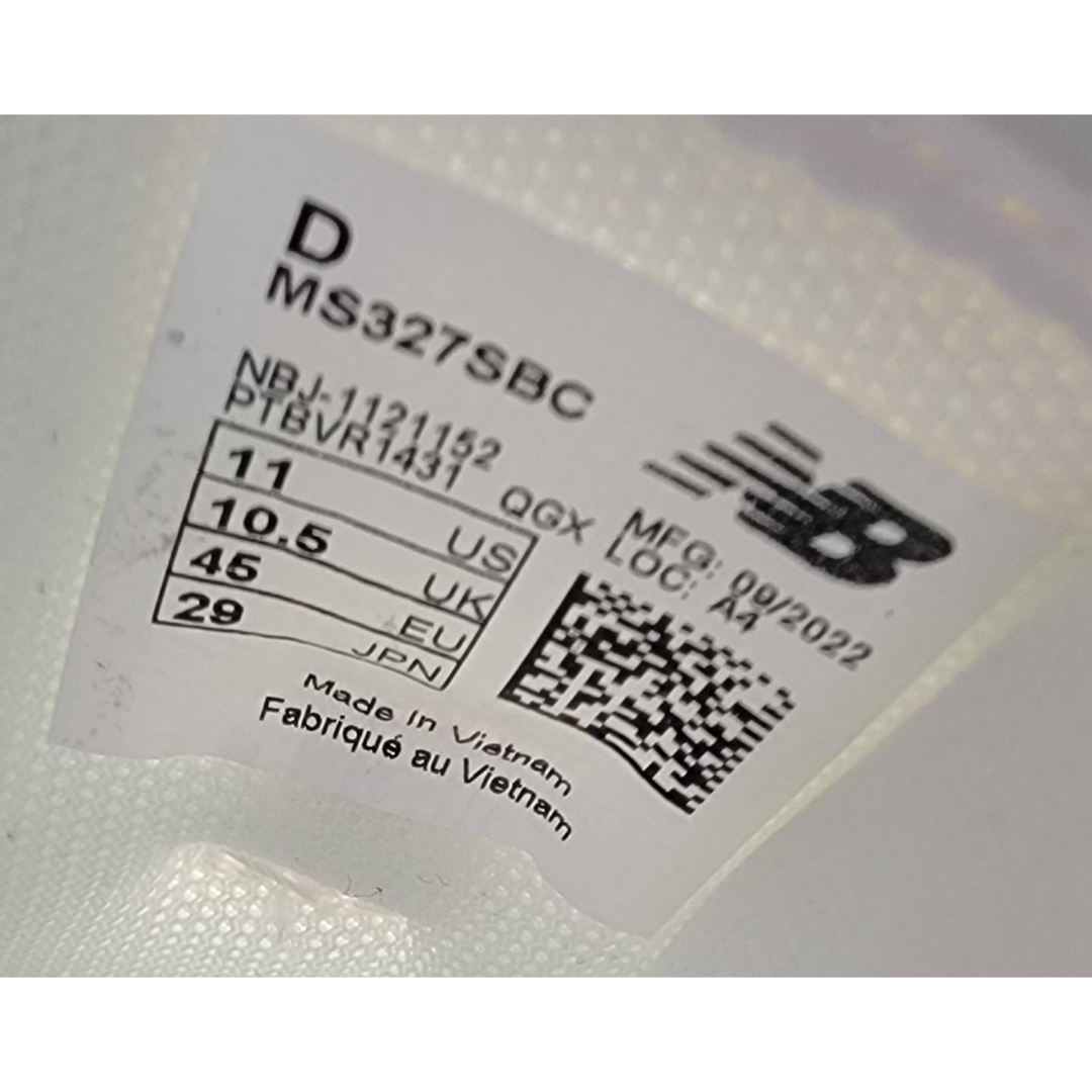 New Balance(ニューバランス)のニューバランス MS327SBC ホワイト 29cm メンズの靴/シューズ(スニーカー)の商品写真