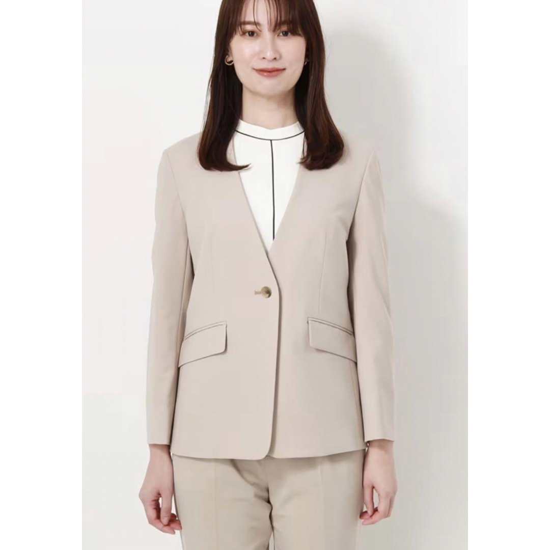 THE SUIT COMPANY(スーツカンパニー)の美品スーツカンパニー36完売3点セット⭐︎パンツスカートジャケットピンクベージュ レディースのフォーマル/ドレス(スーツ)の商品写真