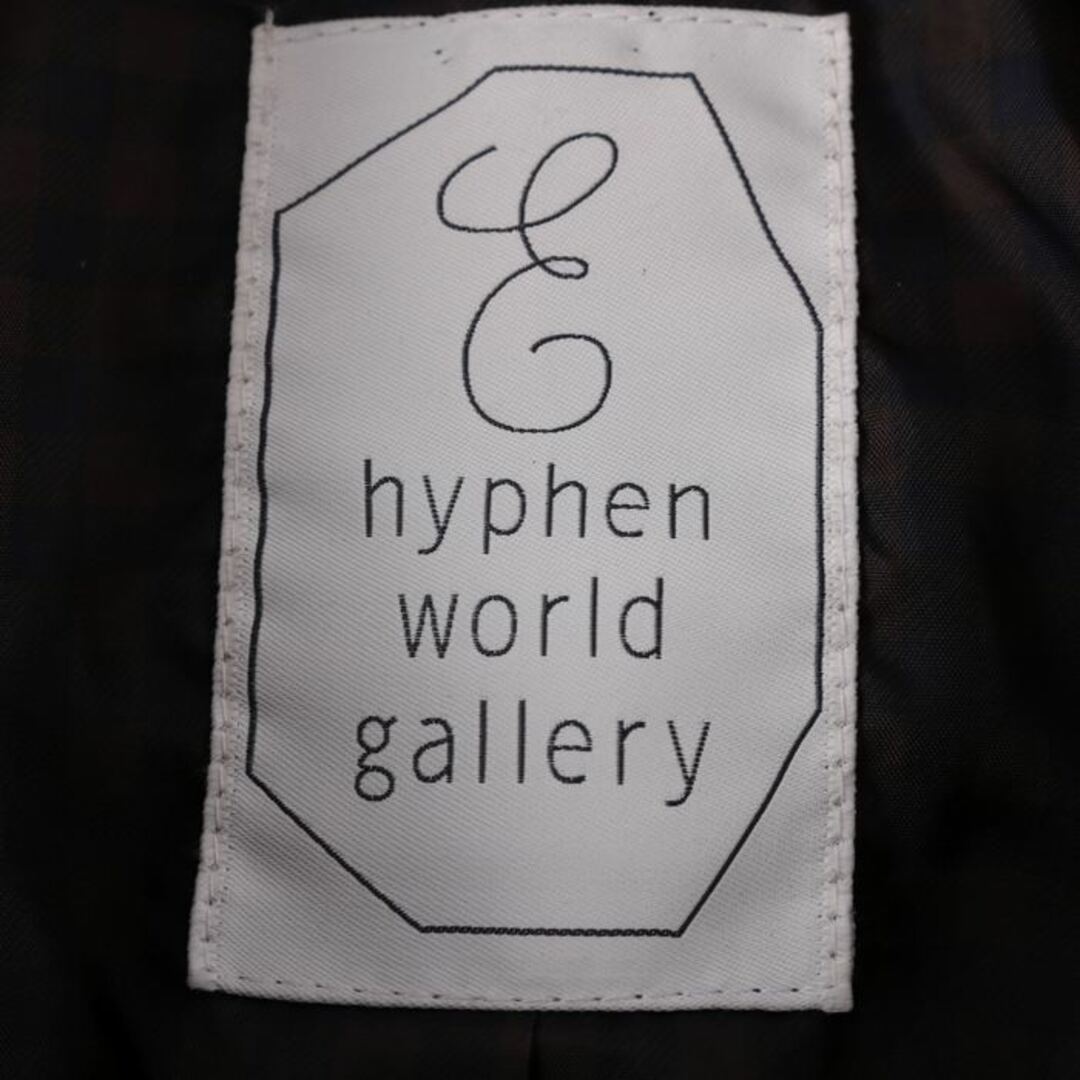 E hyphen world gallery(イーハイフンワールドギャラリー)のイーハイフンワールドギャラリー ピーコート M相当 アウター レディース フリーサイズ ブラウン E Hyphen World gallery レディースのジャケット/アウター(ピーコート)の商品写真