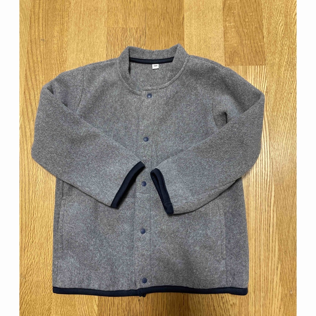 MUJI (無印良品)(ムジルシリョウヒン)のフリースブルゾン　100 キッズ/ベビー/マタニティのキッズ服男の子用(90cm~)(ジャケット/上着)の商品写真