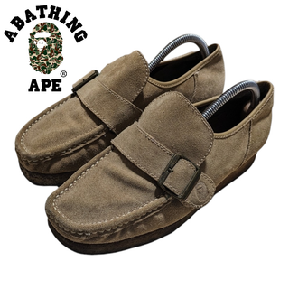 アベイシングエイプ(A BATHING APE)のレア A BATHING APE ベージュ クレープソール コインローファー(ドレス/ビジネス)