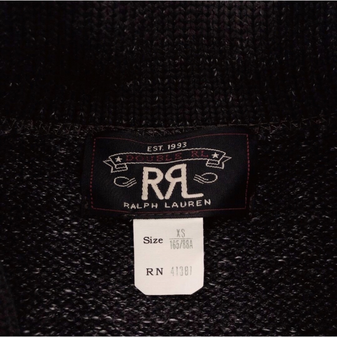 RRL(ダブルアールエル)のRRL ダブルアールエル　ショールカラー　コットン　ニット　カーディガン　XS メンズのトップス(カーディガン)の商品写真