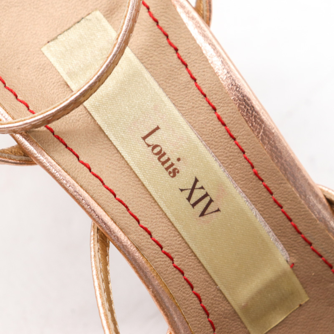 ルイス パンプス レザー ミュール ラインストーン メタリック ブランド シューズ 靴 レディース 2.5サイズ ゴールド Lui's レディースの靴/シューズ(ハイヒール/パンプス)の商品写真