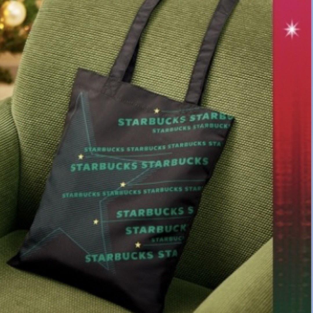 Starbucks(スターバックス)のお値下げしました！Starbucks2023クリスマストート☆ブラック☆ エンタメ/ホビーのコレクション(ノベルティグッズ)の商品写真