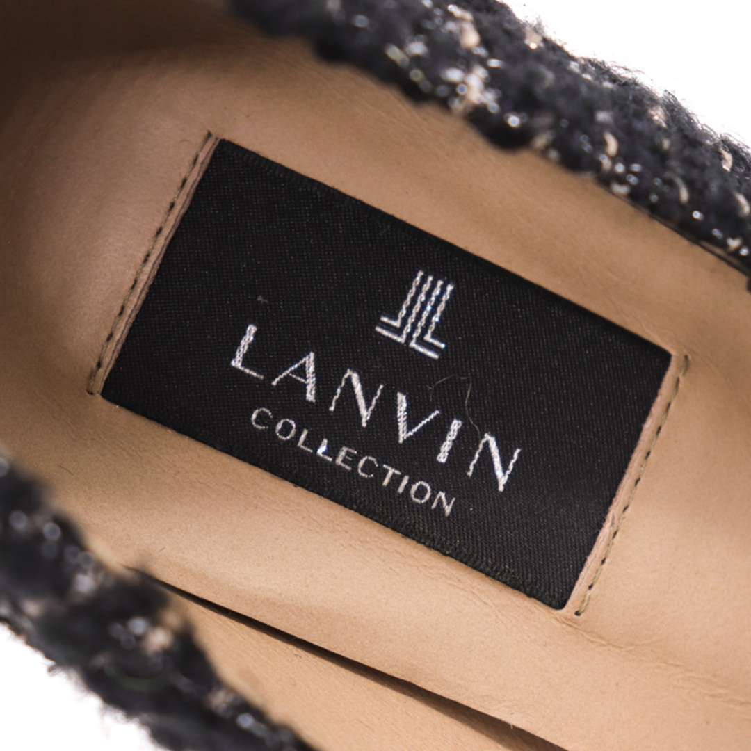 LANVIN(ランバン)のランバン パンプス ツイード ハイヒール シューズ セレモニー ブランド 靴 日本製 黒 レディース 23cmサイズ ブラック LANVIN レディースの靴/シューズ(ハイヒール/パンプス)の商品写真