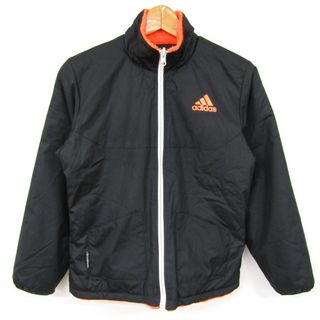 アディダス(adidas)のアディダス ナイロンジャケット ジャンパー 裏ボア アウター キッズ 男の子用 150サイズ ブラック adidas(ジャケット/上着)