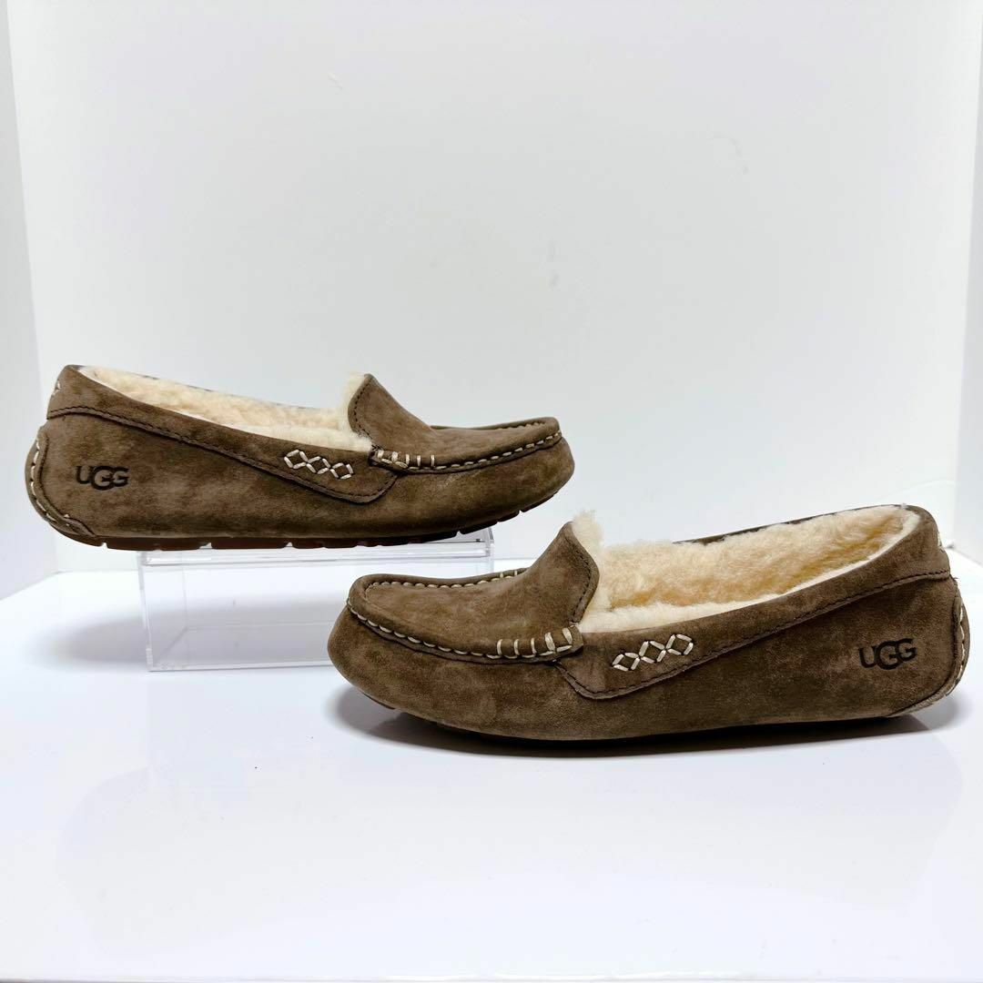 極美品　UGG アグ　タゴタ　ムートンモカシン　黒　23㎝