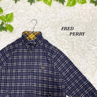 フレッドペリー(FRED PERRY)のフレッドペリー　スイングトップ　ブルゾン　ストライプ　古着　刺繍　総柄　(ブルゾン)