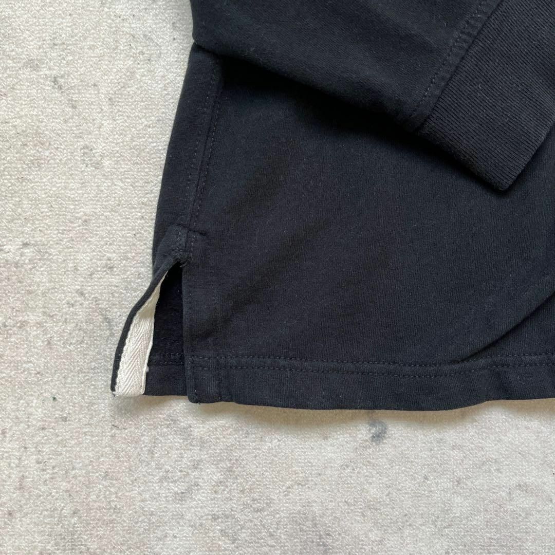 【90s ポロラルフローレン】XXL スウェット生地 ボーダー ラガーシャツ 黒 メンズのトップス(スウェット)の商品写真
