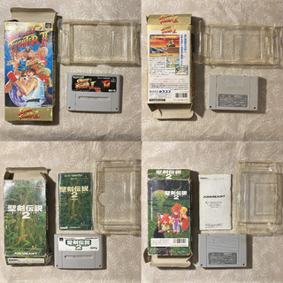 カプコン(CAPCOM)の【動作確認済】ストリートファイター２と聖剣伝説２のセット(家庭用ゲームソフト)