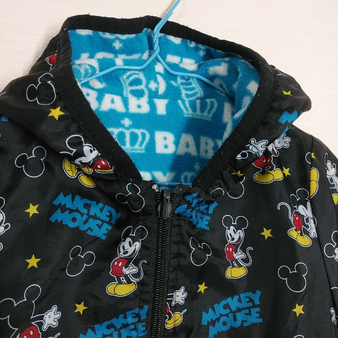 BABYDOLL(ベビードール)のBABYDOLL　Disney　男の子　アウター　上着　110　黒×水色 キッズ/ベビー/マタニティのキッズ服男の子用(90cm~)(ジャケット/上着)の商品写真