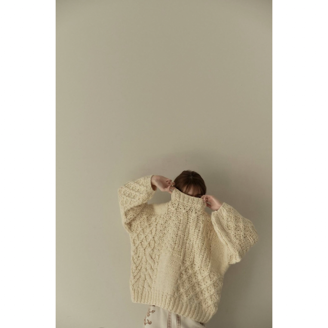 eaphi ニットhand design over knit-