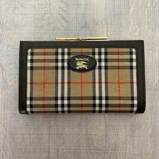 バーバリー(BURBERRY)の当日発送　Burberry バーバリー ノバチェック 二つ折り がま口　財布(財布)