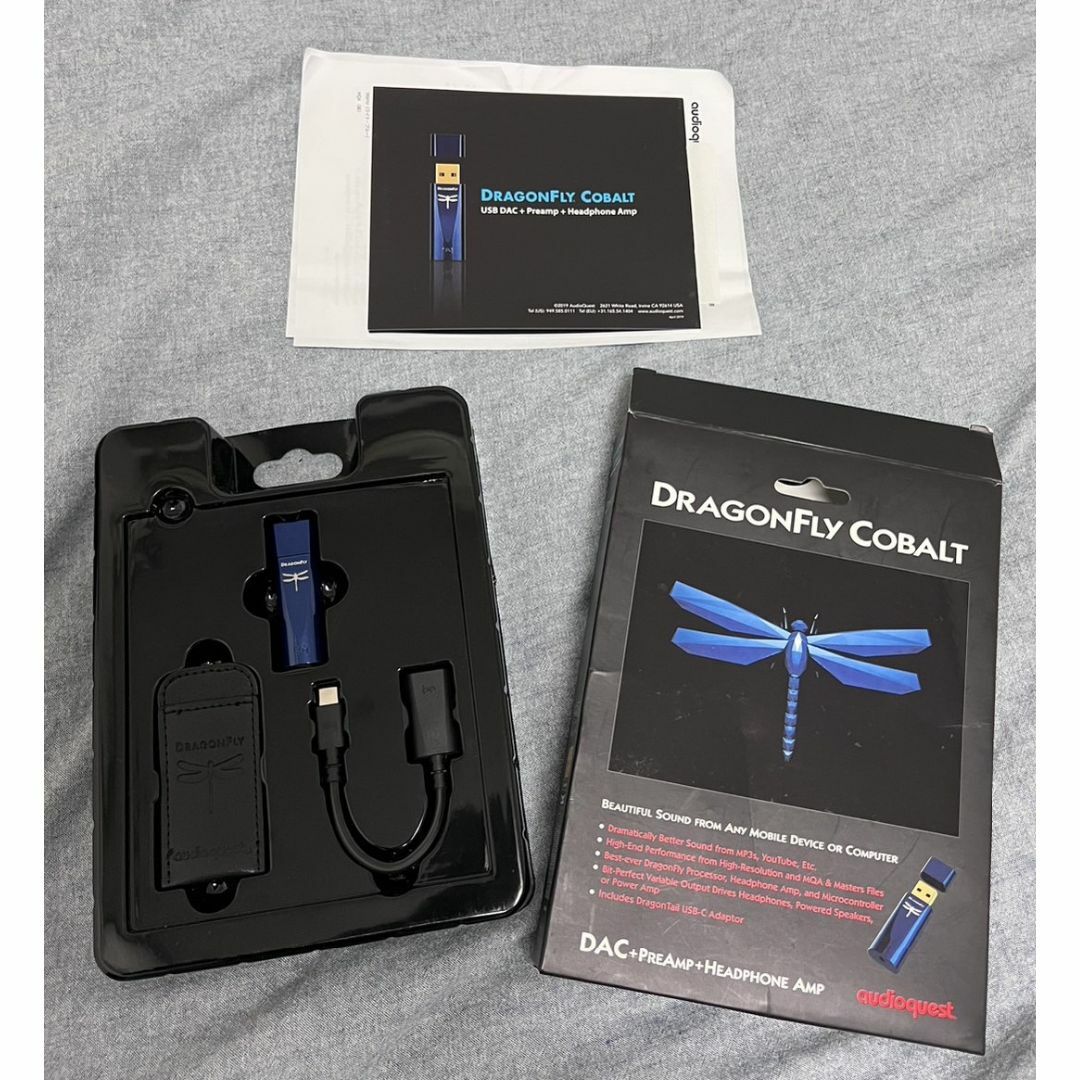 約1年付属品DRAGONFLY COBALT (USB/DAC・ヘッドホンアンプ）