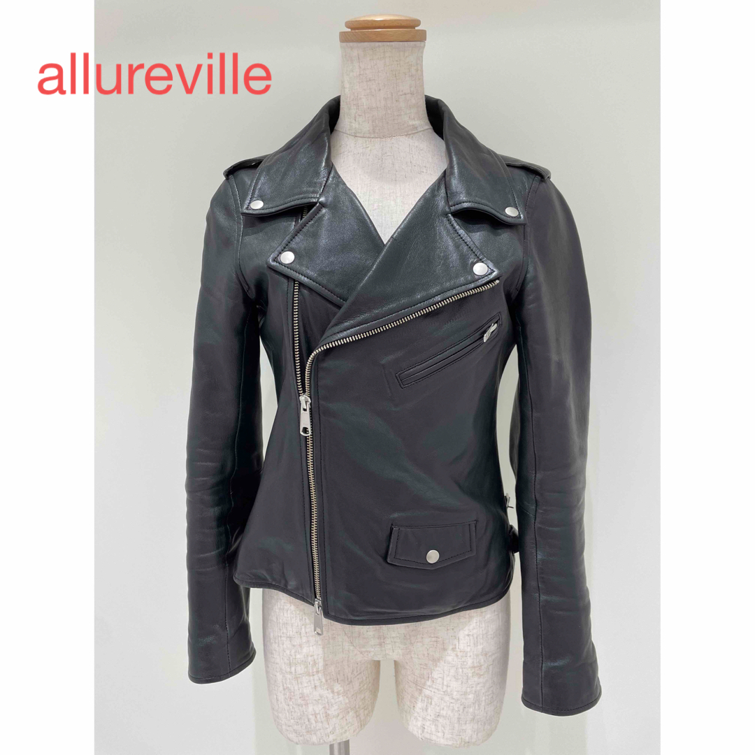 allureville(アルアバイル)のallureville ライダースジャケット レディースのジャケット/アウター(ライダースジャケット)の商品写真