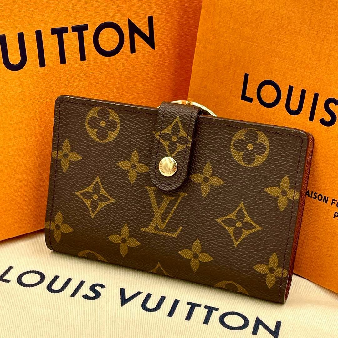 ファッションデザイナー LOUIS VUITTON 折財布 モノグラム ポルトモネ ...