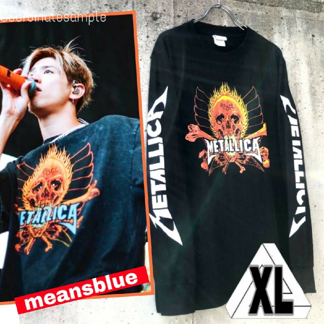 ONE OK ROCK(ワンオクロック)のXL☆長袖T METALLICA  REBEL ワンオク taka style メンズのトップス(Tシャツ/カットソー(七分/長袖))の商品写真