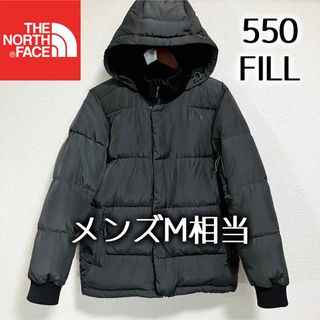 ザノースフェイス(THE NORTH FACE)の美品人気 ノースフェイス ダウンジャケット US限定 メンズM相当 ダークグレー(ダウンジャケット)