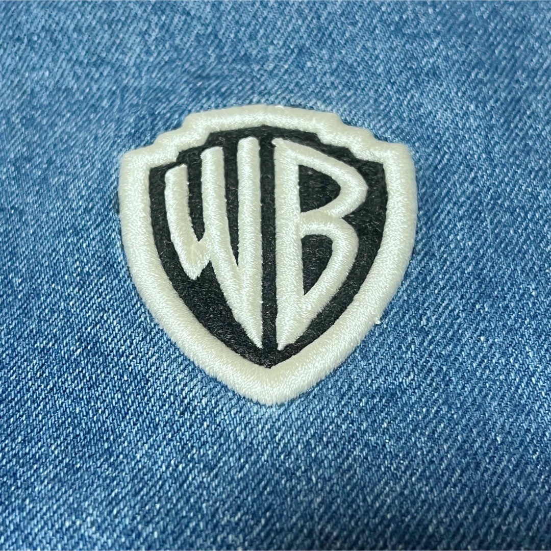 ★WARNER BROS ワーナーブラザーズ キャラ刺繍 スタジャン ブルゾン