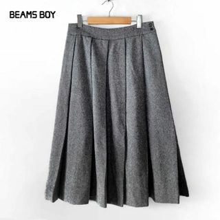 ビームスボーイ(BEAMS BOY)の美品 BEAMS BOY✨ツイード ヘリンボーン ウールアンゴラ スカート(ロングスカート)