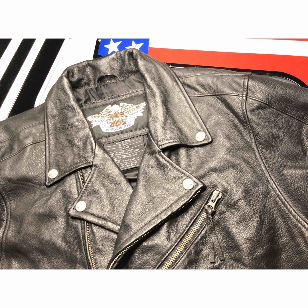 ☆美品☆ Harley‐Davidson プロテクター付き　レザージャケット