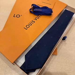 ルイヴィトン(LOUIS VUITTON)の新品未使用Louis Vuitton  ネクタイ LV エピ 7CM ネイビー(ネクタイ)