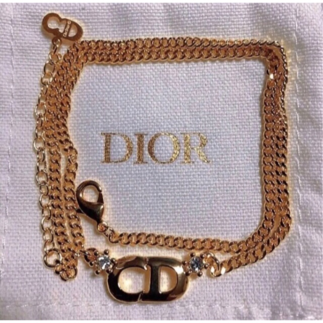 Christian Dior - Dior ネックレス ゴールド ロゴ CD シンプル ...