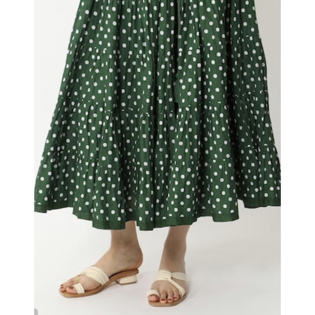 新品 マリハ ドット ロングスカート MARIHA 新品 マリハ ドット ロングスカート MARIHA