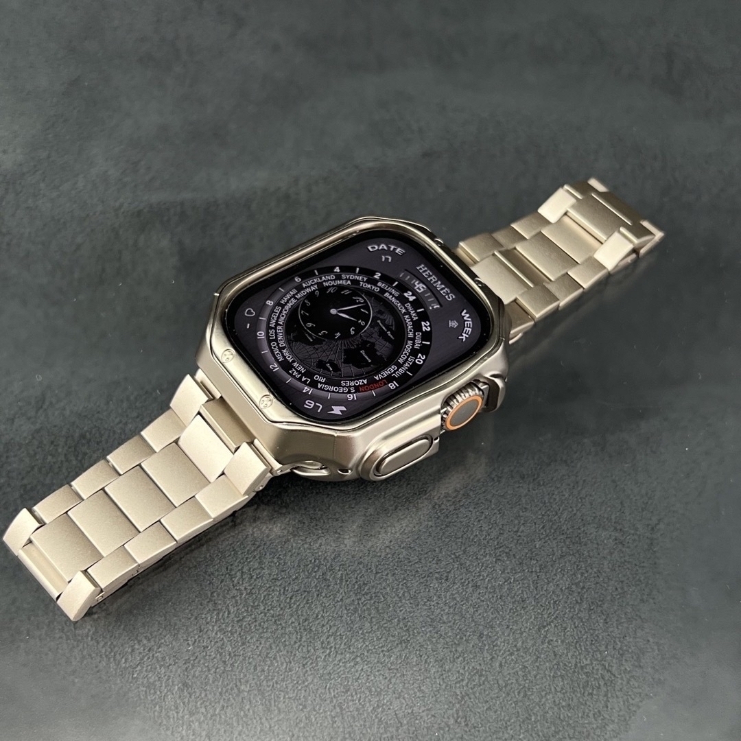Apple Watch - ウルトラ用 アップルウォッチ49mm チタンカラーtpu