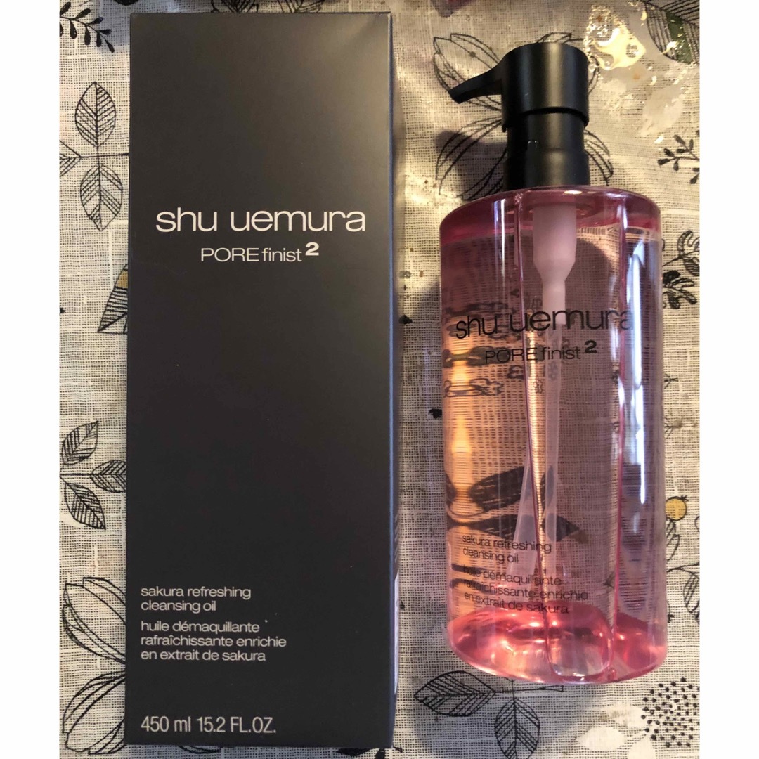 shu uemura(シュウウエムラ)のシュウウエムラクレンジング☆サクラ450ml コスメ/美容のスキンケア/基礎化粧品(クレンジング/メイク落とし)の商品写真