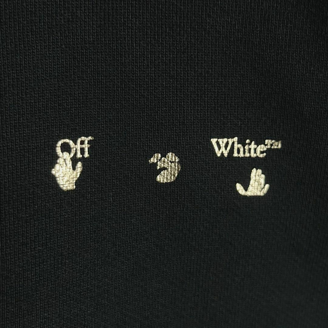 OFF-WHITE - 【鑑定済み・正規品】オフホワイト☆両面ロゴフルジップ