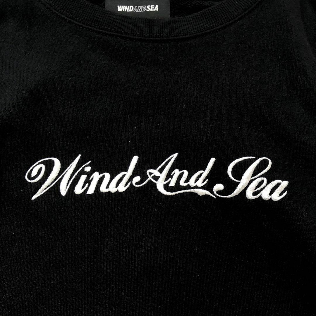WIND AND SEA - 【ウィンダンシー】美品刺繍ロゴ スウェットトレーナー