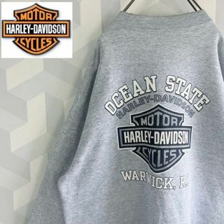 ハーレーダビッドソン(Harley Davidson)の【90s USA製】ハーレーダビッドソン XL ジップ スウェット ブルゾン(スウェット)